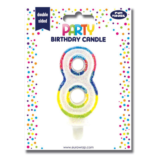 Picture of BIRTHDAY CANDLE NUMBER 8